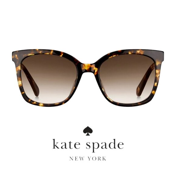 ??? Kate Spade Square Sunglasses – Havana Brown, 53mm, Style Kiya main image 4